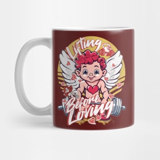 Lifting Weightlifting Fitness a Gym Cupids Bodybuilding Funny Mug